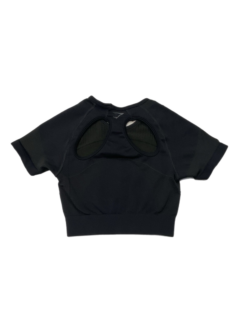 Gymshark Black Seamless Open Back Crop Top